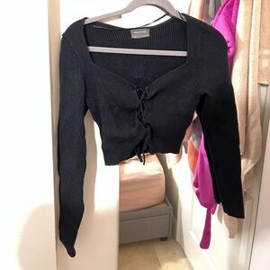 Urban outfitters long sleeve black top